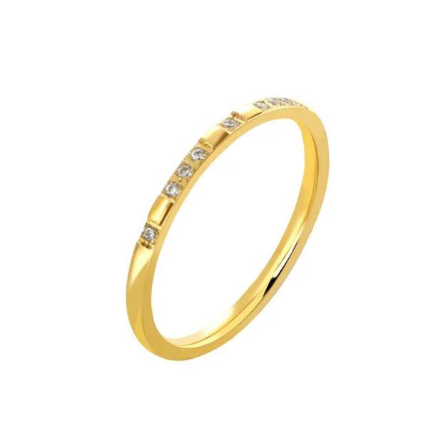 Rhinestone Band Ring
