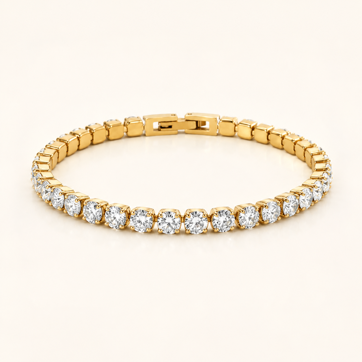 Tennis Bracelet- 18K Gold Plated