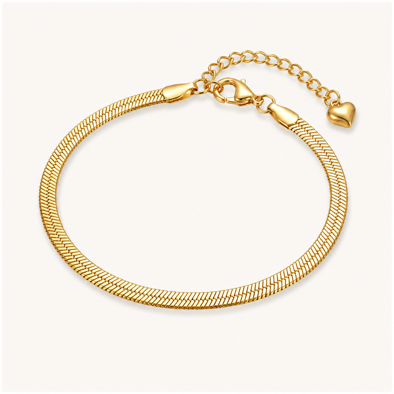 Classic Snake Chain Bracelet- 18K Gold Plated