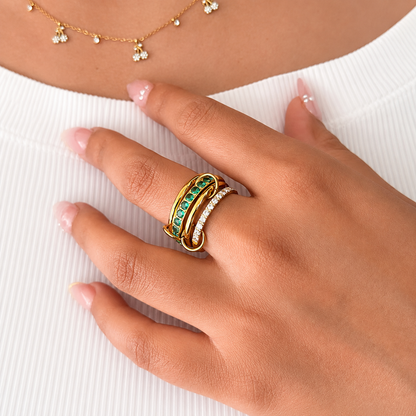 Green Martini Ring