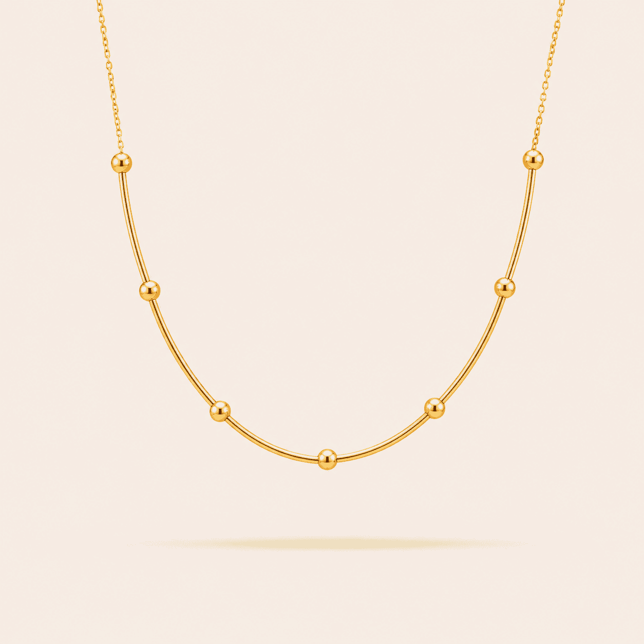 Classic Chain Pendant Necklace-18K Gold Plated