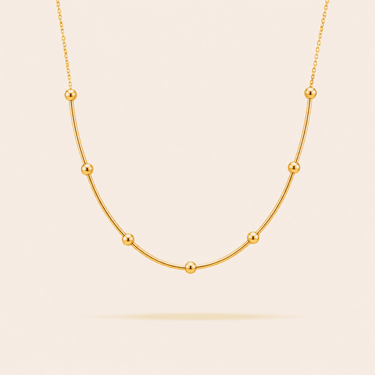 Classic Chain Pendant Necklace-18K Gold Plated