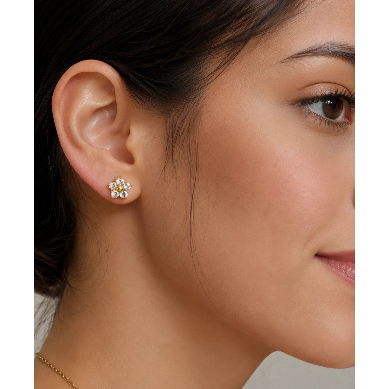 Crystal Nova Studs- 18K Gold Plated